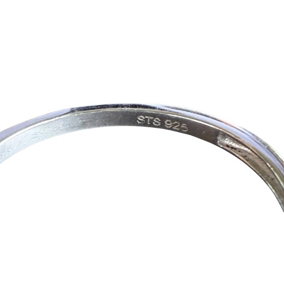 NWT Rainbow Gemstones Sterling Silver Band Ring Size 11 - Picture 4 of 6